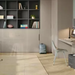 Dormitorio juvenil incluido en la exposición de muebles