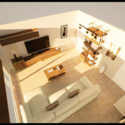 Proyecto 3D para ayudar a elegir mobiliario y distribución