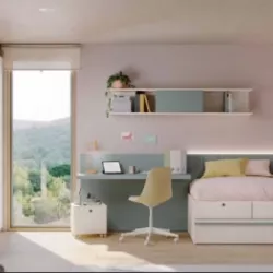 Diseño de dormitorio juvenil presente en la exposición