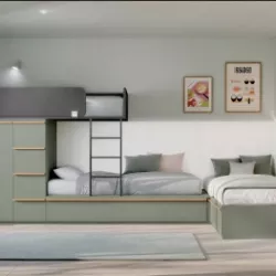 Dormitorio juvenil disponible en la exposición de Medina del Campo