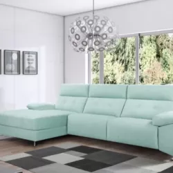 Sofá exhibido en la exposición de Medina del Campo