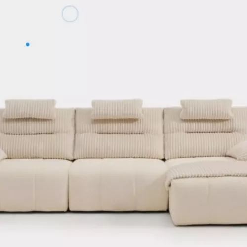 Sofá incluido en la exposición de muebles