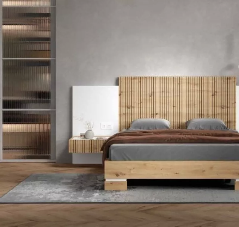 Dormitorio incluido en la exposición de muebles