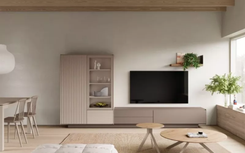 Salón mostrado en la exposición de muebles de David de Rueda