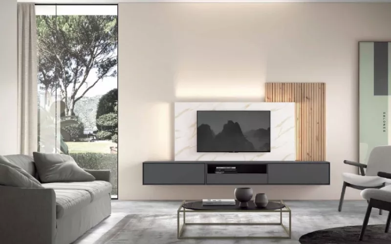 Propuesta de salón dentro de la colección de mobiliario