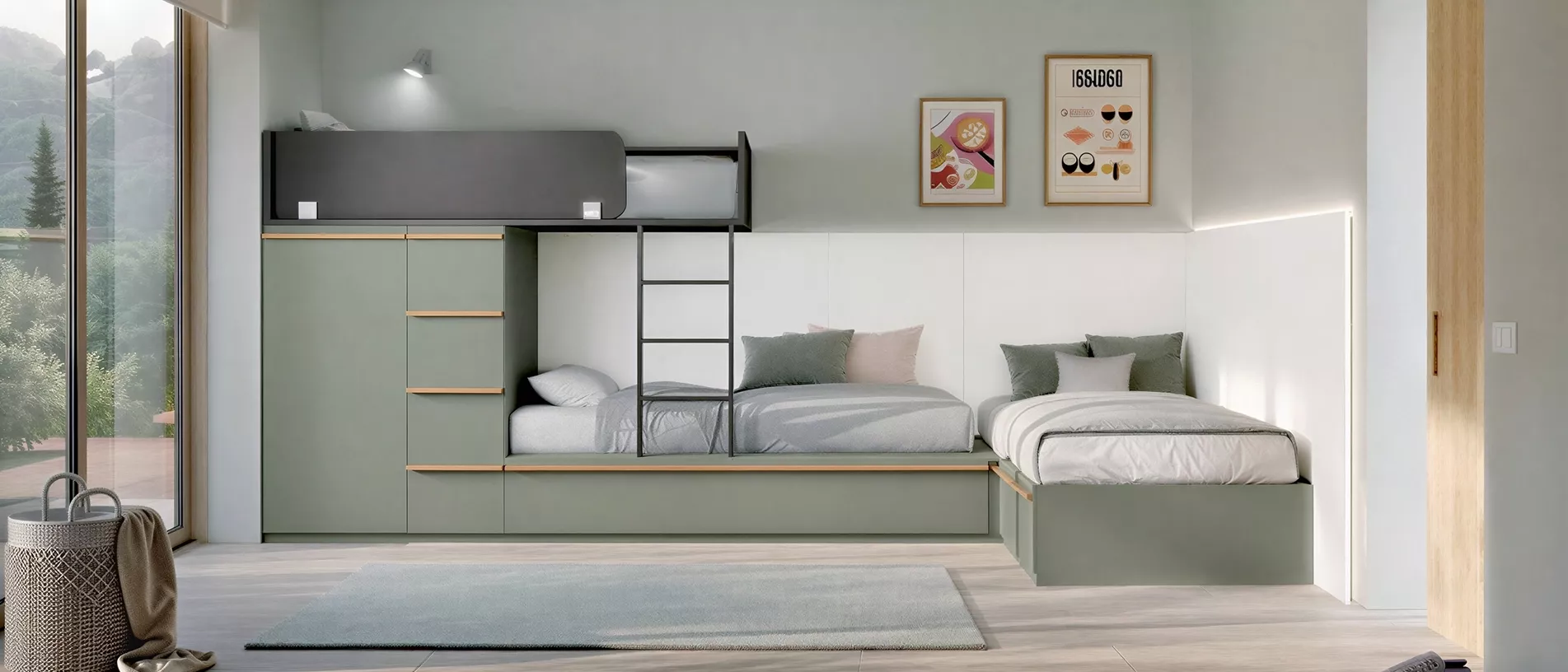 Dormitorios juveniles funcionales y adaptados a cada etapa